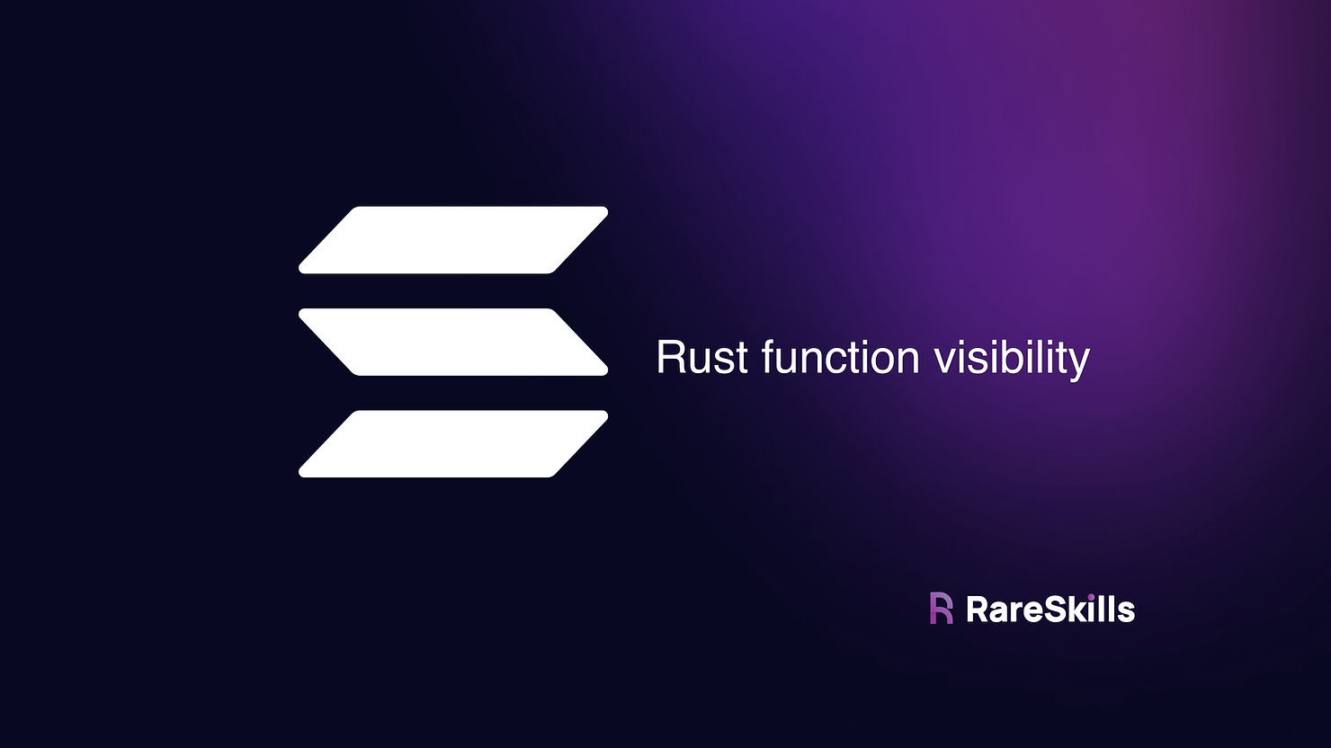 Rust function visibillity