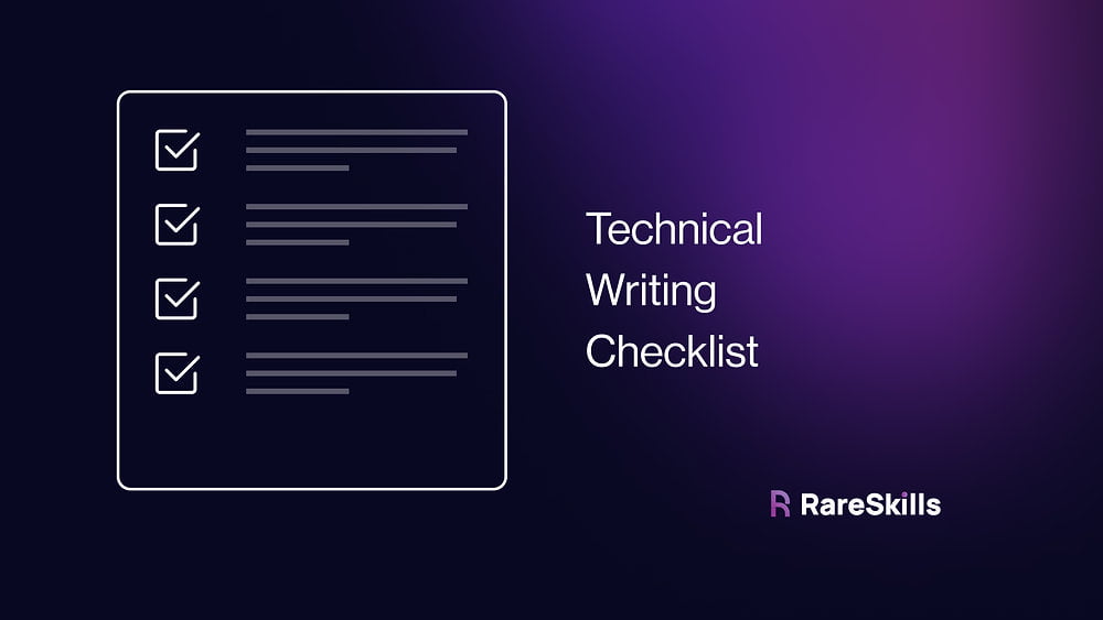 Checklist for Technical Writing