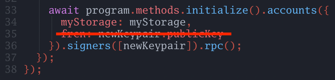 Dont pass publicKey
