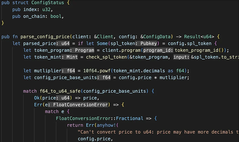 Solana Smart Contract Programming Language