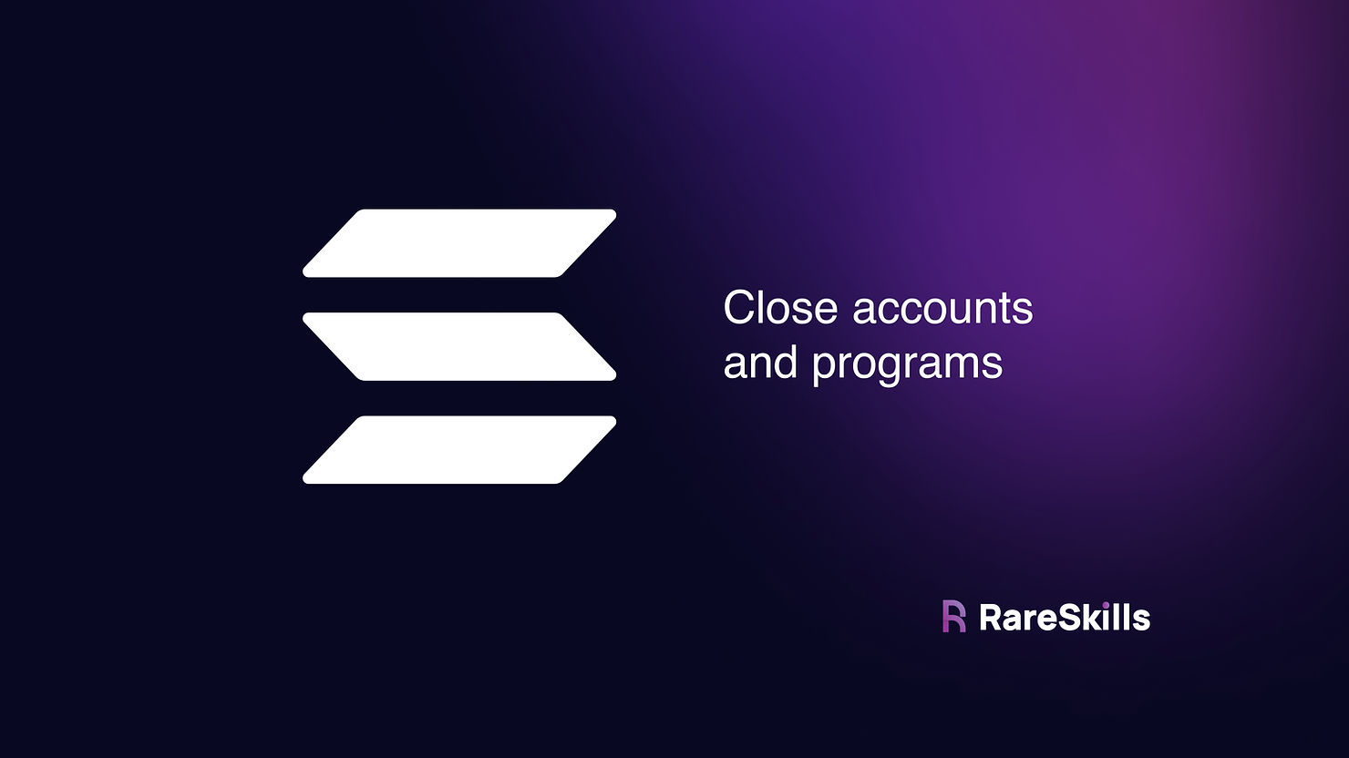 Hero image showing Close accounts and programs