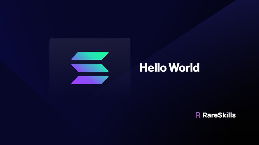 Solana Hello World (Installation and Troubleshooting)