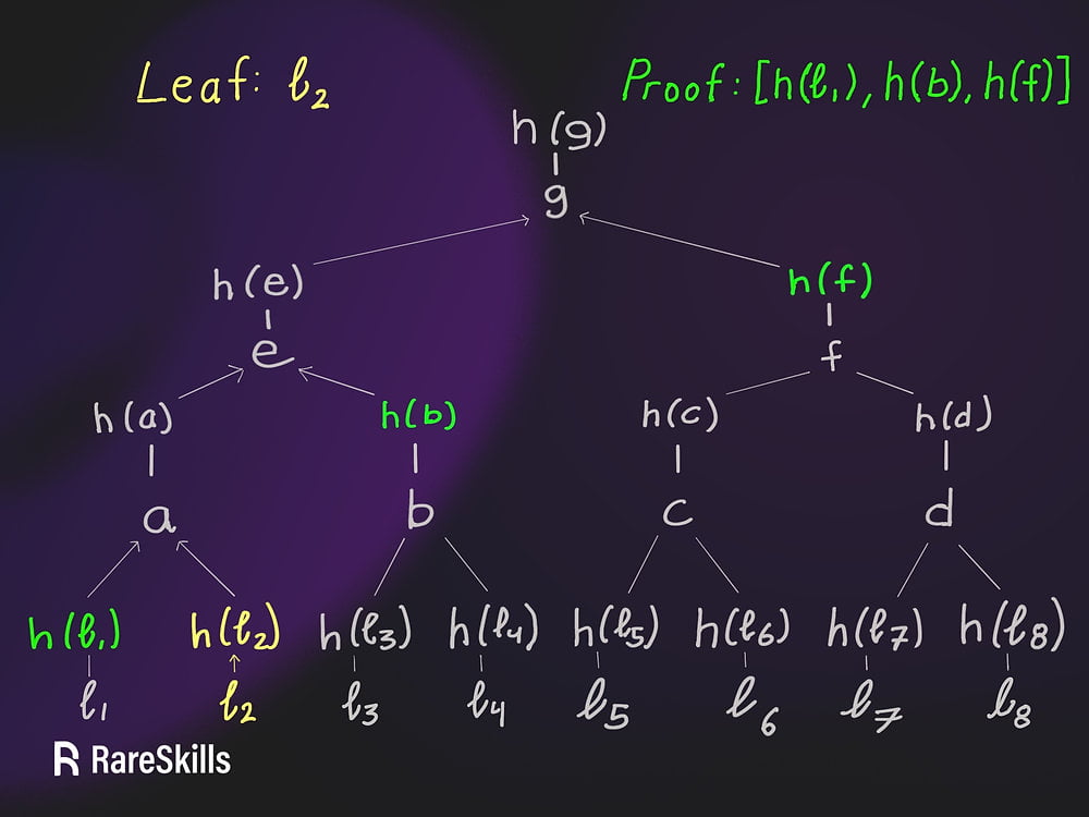 The second preimage attack for Merkle Trees in Solidity