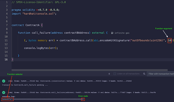 Illegal array access operation error, out-of-bound error: 0x32