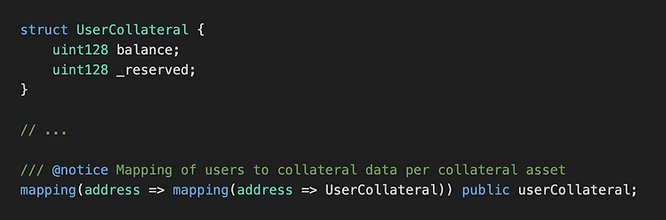 UserCollateral struct