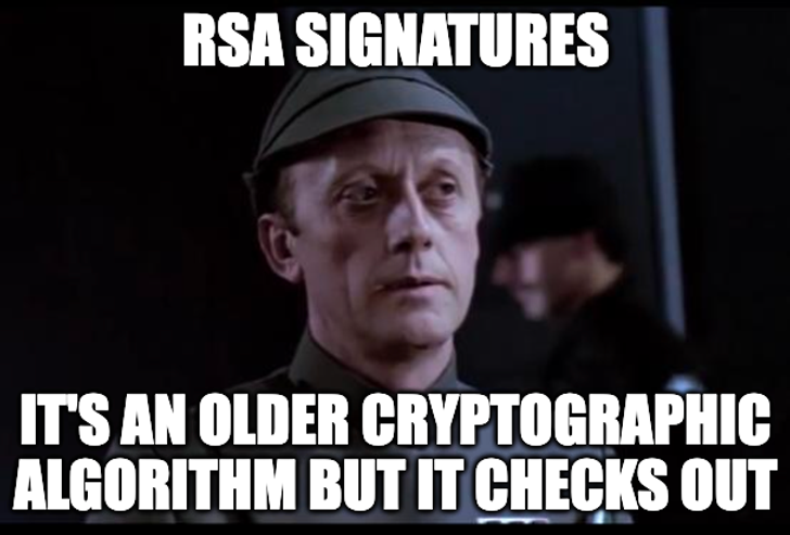 Admiral Piett approves of RSA cryptography